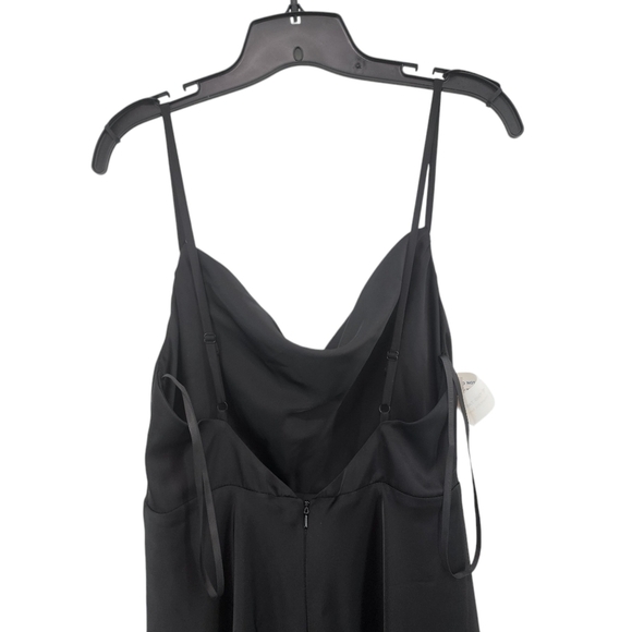 Fame Partners Women's Satin Deep Cowl Neck Evening Maxi Dress - 8 - Picture 7 of 12